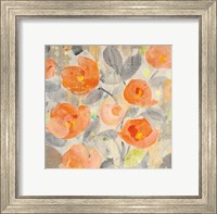 Framed Poppy Garden I