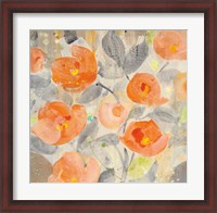 Framed Poppy Garden I