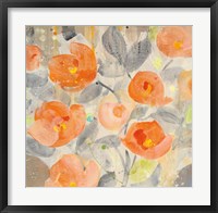 Framed Poppy Garden I