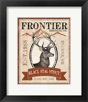 Framed 'Frontier Brewing I' border=
