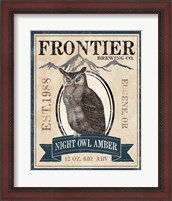 Framed 'Frontier Brewing III' border=