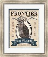Framed 'Frontier Brewing III' border=