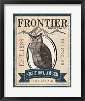 Framed 'Frontier Brewing III' border=