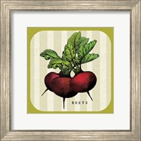 Framed Linen Vegetable I