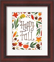 Framed Harvest Time Happy Fall