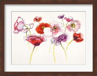 Framed Pink and Red Somniferums