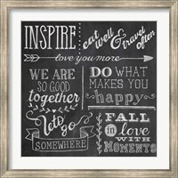 Framed Inspiration Chalkboard III