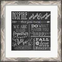 Framed Inspiration Chalkboard III