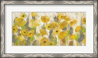 Framed Floating Yellow Flowers I