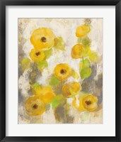 Floating Yellow Flowers II Framed Print