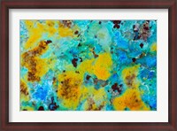 Framed Blue Chrysocolla Jasper