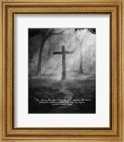 Framed Jeremiah 29:11 For I know the Plans I have for You (Black & White Cross)