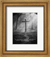 Framed Jeremiah 29:11 For I know the Plans I have for You (Black & White Cross)