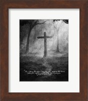 Framed Jeremiah 29:11 For I know the Plans I have for You (Black & White Cross)