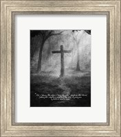 Framed Jeremiah 29:11 For I know the Plans I have for You (Black & White Cross)