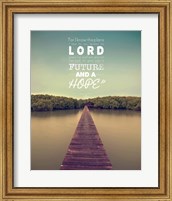 Framed Jeremiah 29:11 For I know the Plans I have for You (Lake House Color)