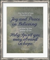 Framed Romans 15:13 Abound in Hope (Clouds)