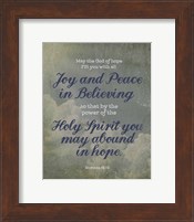 Framed Romans 15:13 Abound in Hope (Clouds)