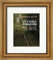 Framed Romans 15:13 Abound in Hope (Rail Track)
