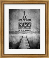 Framed Romans 15:13 Abound in Hope (Black & White)