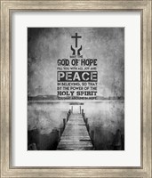 Framed Romans 15:13 Abound in Hope (Black & White)