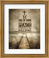 Framed Romans 15:13 Abound in Hope (Sepia)