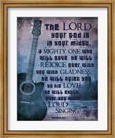 Framed Zephaniah 3:17 The Lord Your God (Guitar)