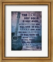 Framed Zephaniah 3:17 The Lord Your God (Guitar)