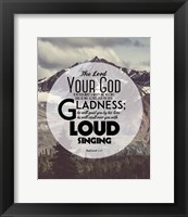 Framed Zephaniah 3:17 The Lord Your God (Mountains 2)
