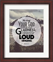 Framed Zephaniah 3:17 The Lord Your God (Mountains 2)