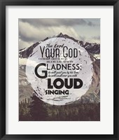 Framed Zephaniah 3:17 The Lord Your God (Mountains 3)