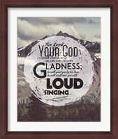 Framed Zephaniah 3:17 The Lord Your God (Mountains 3)
