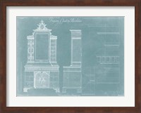 Framed Chippendale Chest & Bookcase