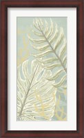 Framed Palm & Coral Panel I