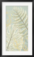Framed Palm & Coral Panel I