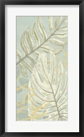 Framed Palm & Coral Panel II