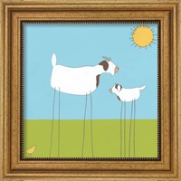 Framed 'Stick-leg Goat I' border=