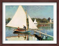 Framed Sailing at Argenteuil, c.1874