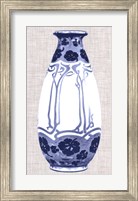 Framed Blue & White Vase II