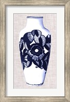 Framed Blue & White Vase III