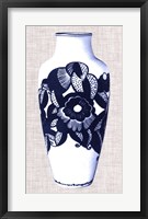 Framed Blue & White Vase III