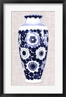 Blue & White Vase V Framed Print