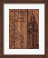 Framed London Travel Poster