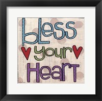 Framed Bless Your Heart