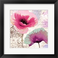Framed Poppies And Paint II