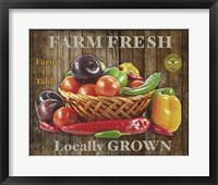 Framed 'Farm Fresh IV' border=