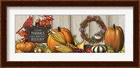 Framed Give Thanks with a Grateful Heart