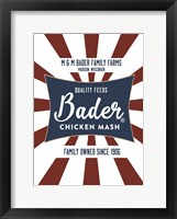 Framed Chicken Mash Feed Sack Two