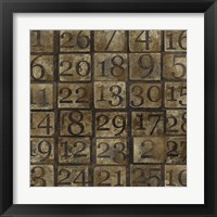 Framed Grungy Number Blocks