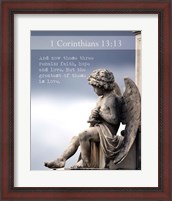Framed 1 Corinthians 13:13 Faith, Hope and Love (Statue)